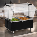 Thumbnail image #4 for Eagle Group Service Mate CDHT2-240-3 Countertop Buffet Hot Food Table, 2 12 x 20-Inch Wells, Double-Sided Sneeze Guard, 240V 3-Phase