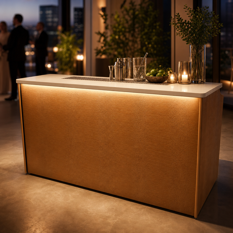 Product image #5 for Perlick Tobin Ellis Signature Series Limited Edition 66-Inch Mobile Bar with 30-Inch Ice Chest and LED Task Lighting