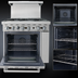 Thumbnail image #5 for CookRite 36-Inch Natural Gas 6 Burner Commercial Range with Standard Oven