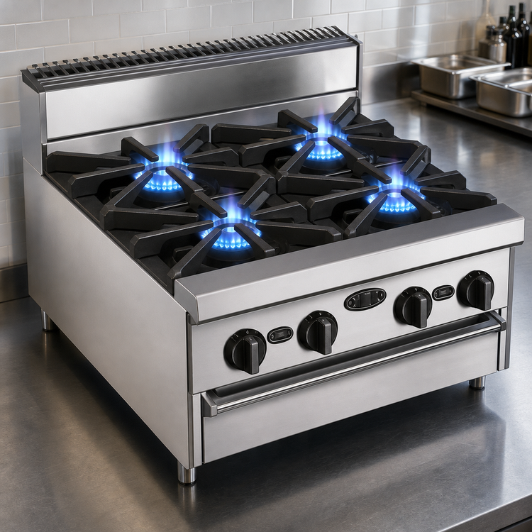 Product image #4 for Bistro 60-Inch Modular Gas Restaurant Range with 10 Open Burners