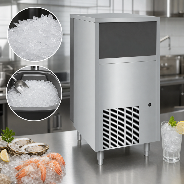 Product image #4 for Manitowoc Flake Ice Machine with 50 lb Bin, Air-Cooled, 257 lb/Day Production