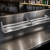 Thumbnail image #4 for Glastender 84-Inch Double Stainless Steel Speed Rail with Open Step-and-Rail Design