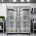 Thumbnail image #4 for Continental Refrigerator 2FENSAGDHD Extra-Wide 50 cu. ft. Two-Section Reach-In Freezer with Half-Height Glass Doors