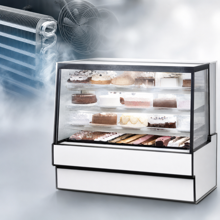 Product image #4 for Federal Industries High Volume Series Straight Glass Refrigerated Bakery Display Case, Self-Contained, 50-1/8 Inch Wide, 42 Inch High