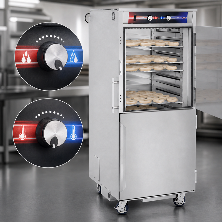 Product image #4 for FWE Clymate IQ Controlled Venting Proofing/Heated Cabinet for 18 Donut Screens