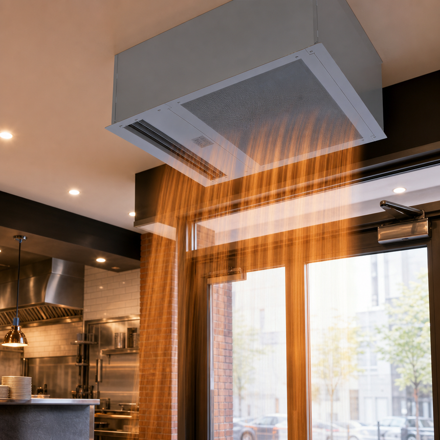 Electric Heated Air Curtain