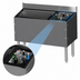 Thumbnail image #4 for CHOICE Extra Deep 48-Inch Underbar Combo Ice Bin/Cocktail Unit with Right Bottle Well and 10-Circuit Cold Plate