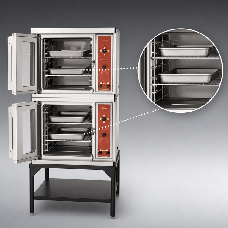 Product image #4 for Blodgett Premium Series CTBR DBL Double-Deck Half-Size Electric Convection Oven