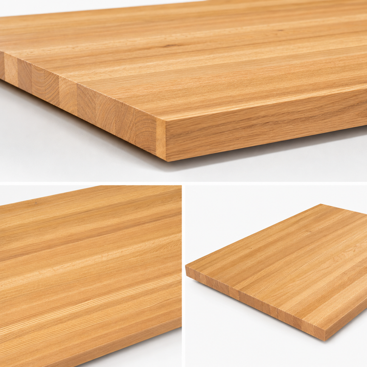 Product image #4 for John Boos Appalachian Red Oak Edge Grain Island Countertop with Full-Length Rails, 108 x 32 x 1-1/2 Inch, Penetrating Oil Finish