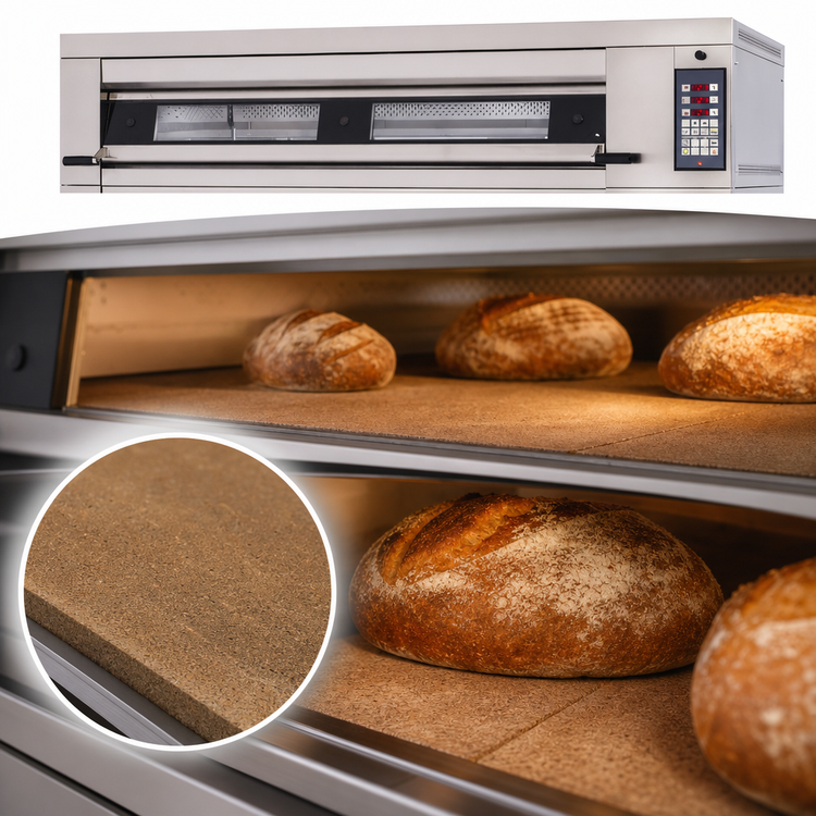 Product image #4 for Artisan Stone Hearth Triple Deck Electric Deck Oven with Programmable Controls and Steam Injection