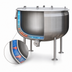 Thumbnail image #4 for Southbend Steam Direct Steam Full Jacket 80 Gallon Stationary Kettle with Quad Legs and 2-Inch Draw-Off