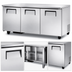 Thumbnail image #4 for True TUC-72-HC Three-Section Undercounter Refrigerator with Solid Doors, 72 Inch Wide
