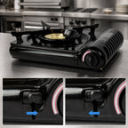Thumbnail image #5 for Sterno Butane Countertop Stove with Piezo Electronic Ignition, Safety Lock, and Auto Shut-Off, 9,000 BTU