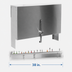 Thumbnail image #4 for CHOICE 38-Inch Single Speed Rail Locking Cover, Stainless Steel