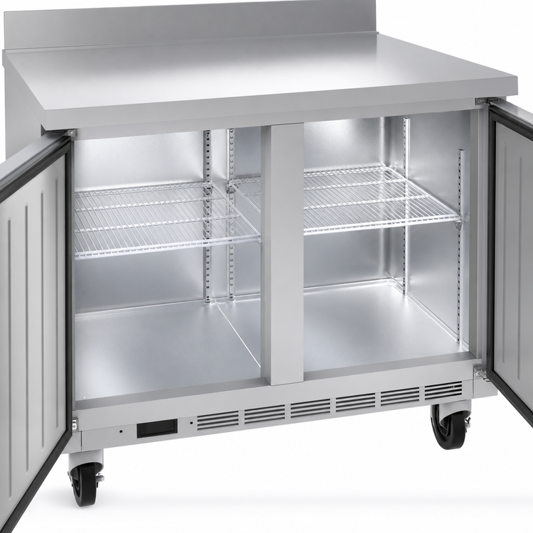 Product image #5 for Beverage-Air WTR36AHC 36-Inch Two-Section Worktop Refrigerator with Solid Doors, 8.5 Cu. Ft.