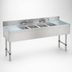 Thumbnail image #4 for Advance Tabco Underbar Basics 4-Compartment Stainless Steel Deck-Mount Bar Sink with Dual 18-Inch Drainboards, 84 Inch