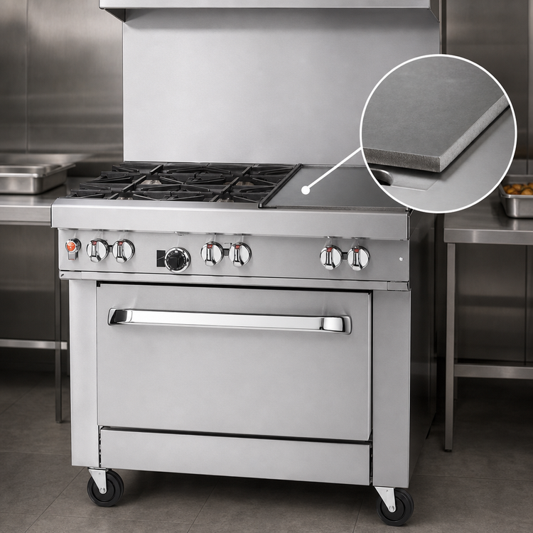 Product image #4 for Southbend Ultimate 36-Inch Gas Restaurant Range with 4 Non-Clog Open Burners, 12-Inch Griddle and Standard Oven