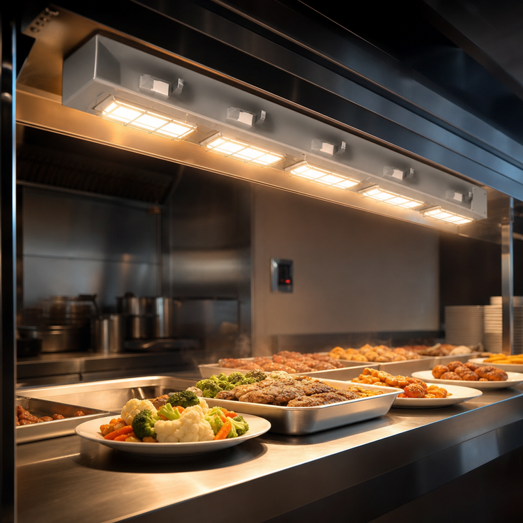 Product image #4 for Hatco Ultra-Glo 36-Inch Lighted Double Ceramic Infrared Strip Heater
