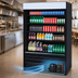 Thumbnail image #4 for Turbo Air 48-Inch Vertical Air Curtain Open Display Merchandiser, 22.6 Cu. Ft., Self-Contained, Black