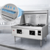 Thumbnail image #4 for York Y-2-STD Two-Chamber Gas Wok Range with Water-Cooled Top and Chinese Swing Faucets