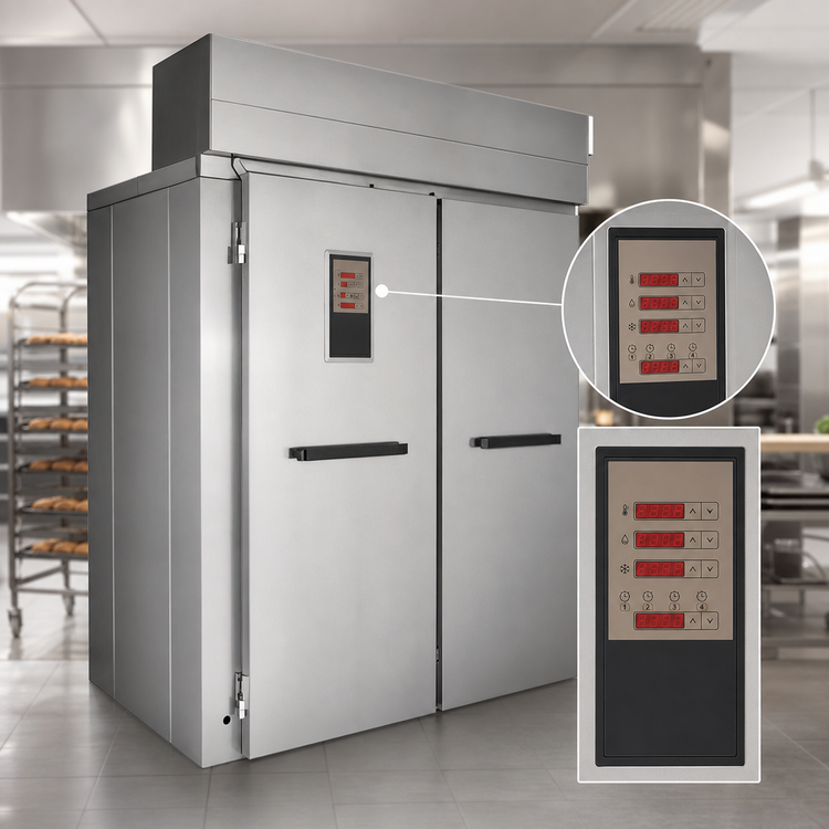 Product image #4 for Baxter Double Wide Roll-In Retarder/Proofer Cabinet, 120.5-Inch Depth, Remote R448A Refrigeration, With Floor