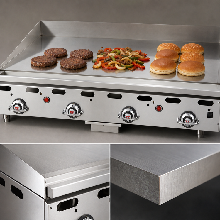Product image #4 for Vulcan MSA Series Heavy Duty 60-Inch Countertop Gas Griddle, 60 x 30-Inch Cooking Surface, 135,000 BTU
