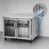 Thumbnail image #4 for Turbo Air PRO Series Two-Section Glass Door Worktop Refrigerator, 48-1/4
