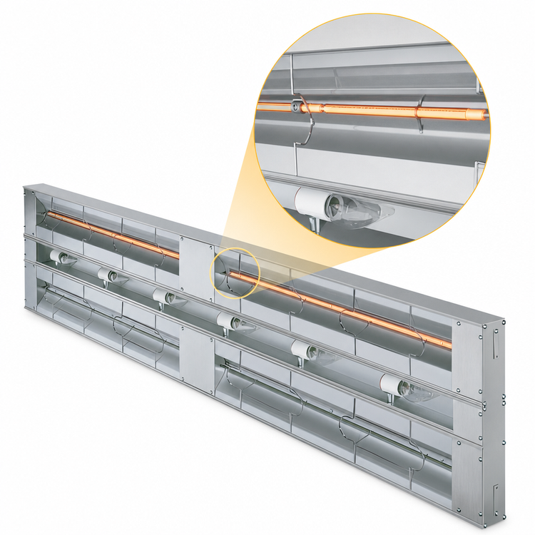 Product image #4 for Hatco Glo-Ray® 84-Inch Lighted Infrared Strip Heater
