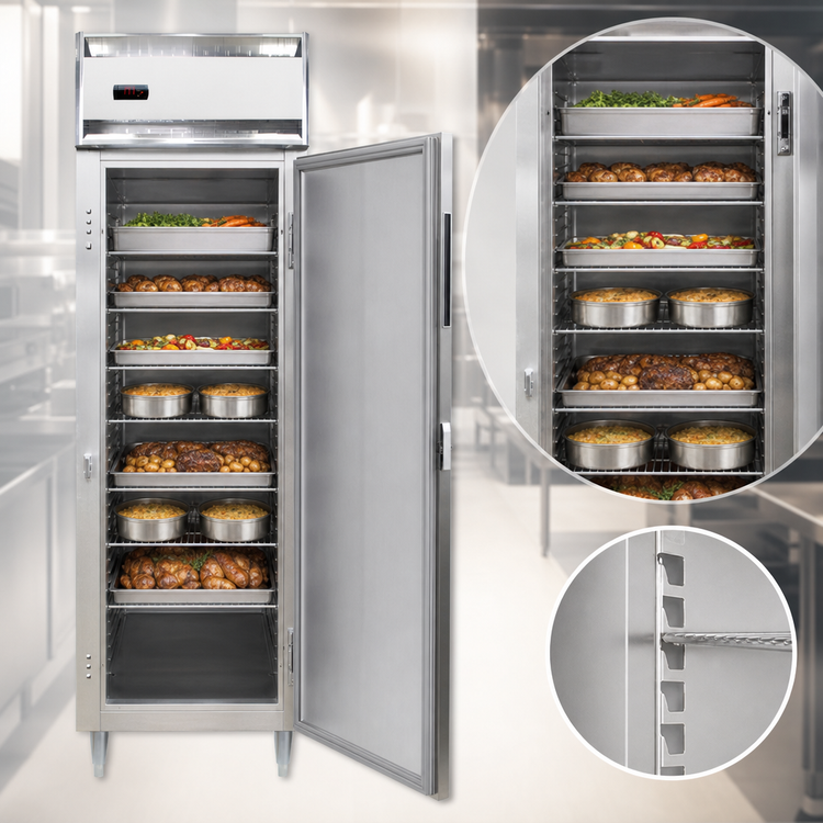 Product image #4 for Continental Refrigerator DL1W-SS Designer Line One-Section Reach-In Heated Holding Cabinet, Standard Depth