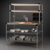 Thumbnail image #5 for Metro2Go 48 Inch x 30 Inch Prep Workstation with Overhead Heated Shelves, 304 Stainless Steel