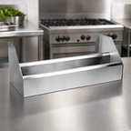 Thumbnail image #4 for Glastender, Inc. CHOICE C-DR-33 33-Inch Double Stainless Steel Speed Rail with Keyhole Mounting