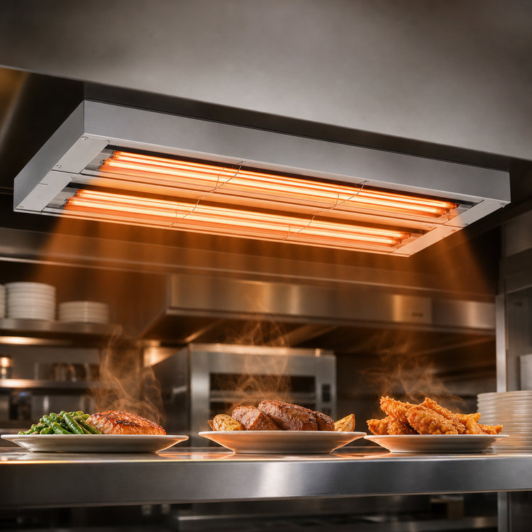 Product image #4 for Hatco Glo-Ray 120-Inch Double Unlighted Infrared Strip Heater, 5.6 kW