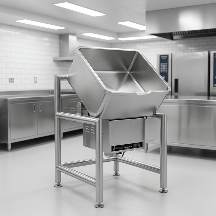 Product image #3 for Skittle SKGL3-5 Multi-Function Gas Cooker with 10° Tilting Pan, Leg Mounted
