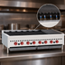 Thumbnail image #4 for Wolf SCB47 46-3/4 Inch Countertop Gas Charbroiler with 8 Burners and Cast Iron Radiants