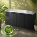 Thumbnail image #4 for True Premier Bar 92-Inch Four-Section Refrigerated Back Bar Cooler with Stainless Steel Top and Solid Locking Doors