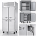 Thumbnail image #4 for Turbo Air PRO Series Pass-Thru Heated Holding Cabinet, One Section, 26 Cu. Ft., Solid Half Doors