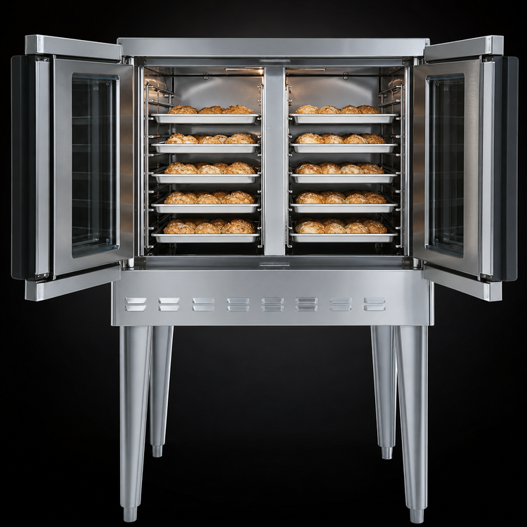 Product image #4 for Blodgett Premium Series DFG-100 Full-Size Standard-Depth Dual Flow Gas Convection Oven with Artisan Touchscreen