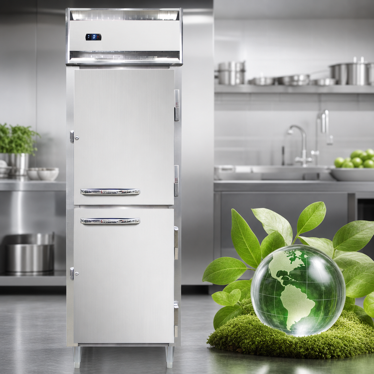 Product image #4 for Continental Refrigerator D1FNSAHD Designer Line 1-Section Shallow Depth Half-Door Reach-In Freezer
