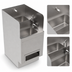 Thumbnail image #4 for Krowne Royal Series 18-Inch x 24-Inch Freestanding Stainless Steel Underbar Hybrid Hand/Dump Sink