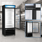 Thumbnail image #4 for Kelvinator Commercial KCHGM12R 12 Cu. Ft. Glass Door Refrigerated Merchandiser, Right-Hinged, Bottom-Mount Refrigeration, Black