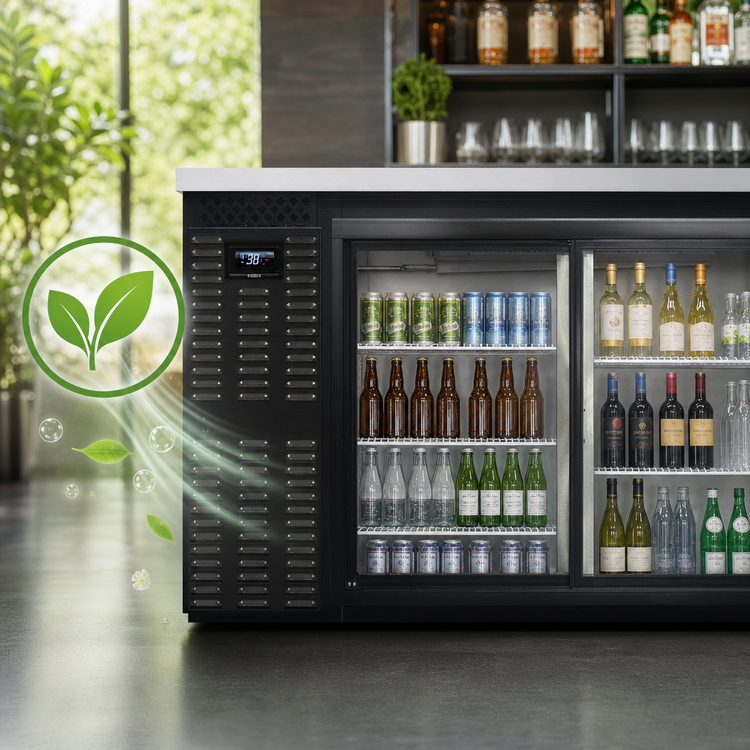 Product image #4 for Continental Refrigerator BB50NSGD 50" Front Breathing Back Bar Cooler with Sliding Glass Doors