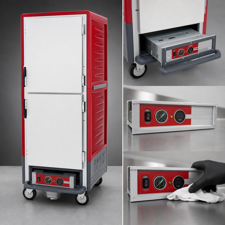 Product image #4 for Metro C5 3 Series Insulation Armour Full-Height Low-Watt Heated Holding and Proofing Cabinet with Dutch Solid Doors and Universal Wire Slides