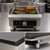 Thumbnail image #4 for Omcan USA Electric Countertop Charbroiler/Griddle with Interchangeable Cast Iron Grill and Griddle Plates, 14-Inch Cooking Area, 240V