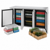 Thumbnail image #4 for True Premier Bar 84-Inch Three-Section Stainless Steel Back Bar Cooler with 3 Locking Solid Doors
