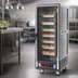 Thumbnail image #4 for Metro C5 3 Series Mobile Full-Height Heated Holding Cabinet with Clear Polycarbonate Door, Gray Insulation Armour, and Fixed Wire Slides