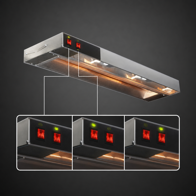Product image #4 for Eagle RedHots 54-Inch Single Lighted Strip Heat Lamp, High-Watt, 208V
