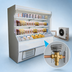 Thumbnail image #4 for Howard-McCray 32E Series Dairy Open Merchandiser, 122-Inch Wide, Open Front, Remote Refrigeration, LED