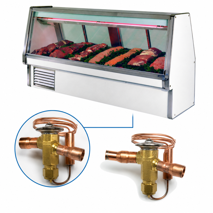 Product image #4 for Howard-McCray 34E Series 124-1/2-Inch Wide Remote Red Meat Service Case, Double Duty, Endless Design