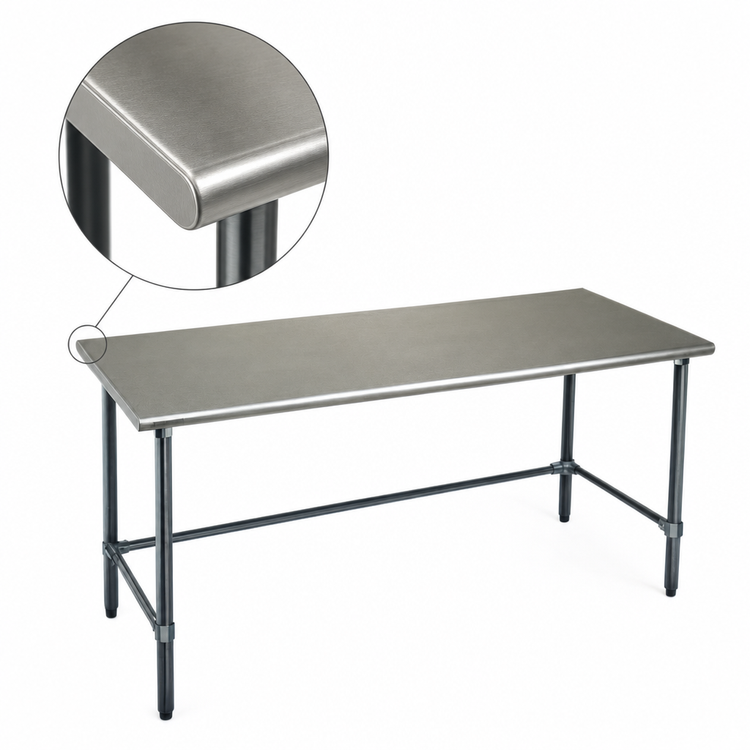 Product image #4 for Eagle Group BlendPort Deluxe Series 84" x 30" Stainless Steel Work Table with Open Galvanized Base