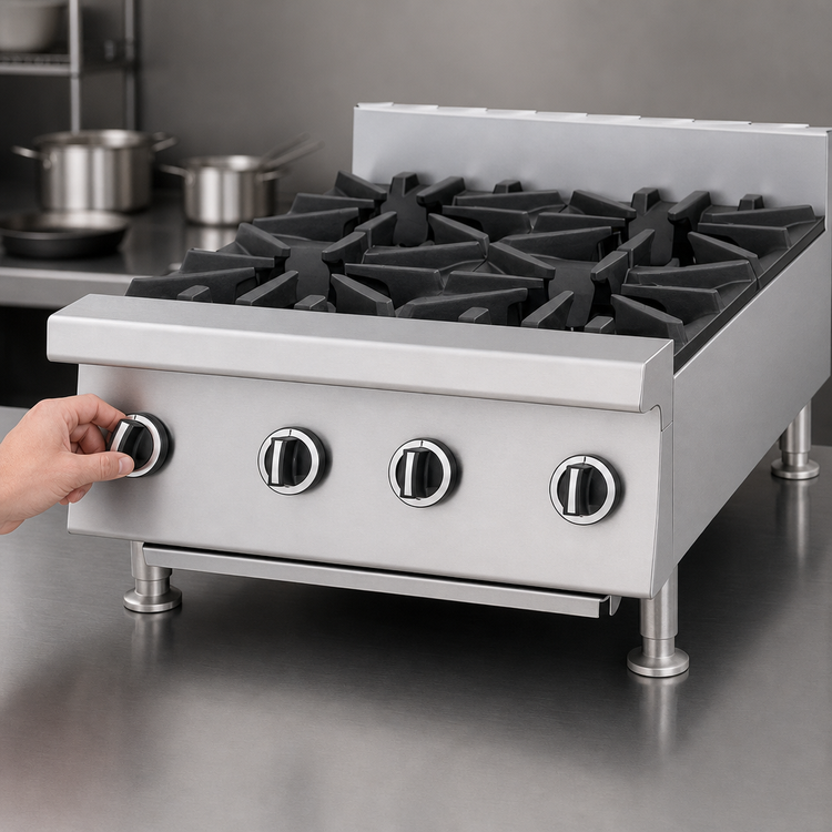Product image #4 for Garland US Range UT Counter 36-Inch Heavy-Duty Countertop Gas Hotplate with 6 Open Burners